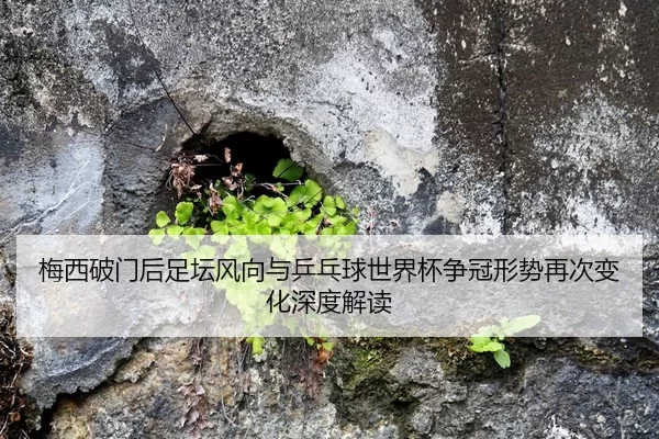 梅西破门后足坛风向与乒乓球世界杯争冠形势再次变化深度解读